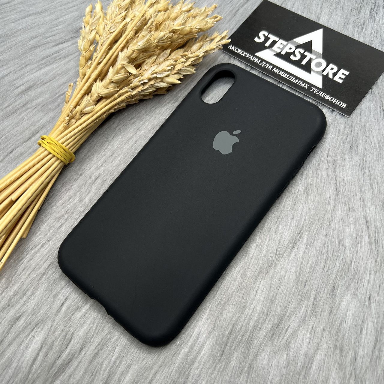 iPhone X/XS Original Silicone Case/Cover, Liquid Silicone Phone Case Soft Anti-Scratch Microfiber Lining, Full Body Shockproof Slim Cover/Case