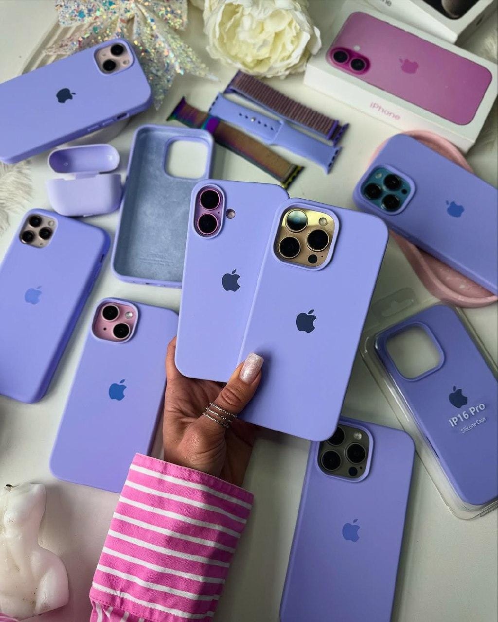 iPhone 13 Pro Max Original Silicone Case/Cover, Liquid Silicone Phone Case Soft Anti-Scratch Microfiber Lining, Full Body Shockproof Slim Cover/Case