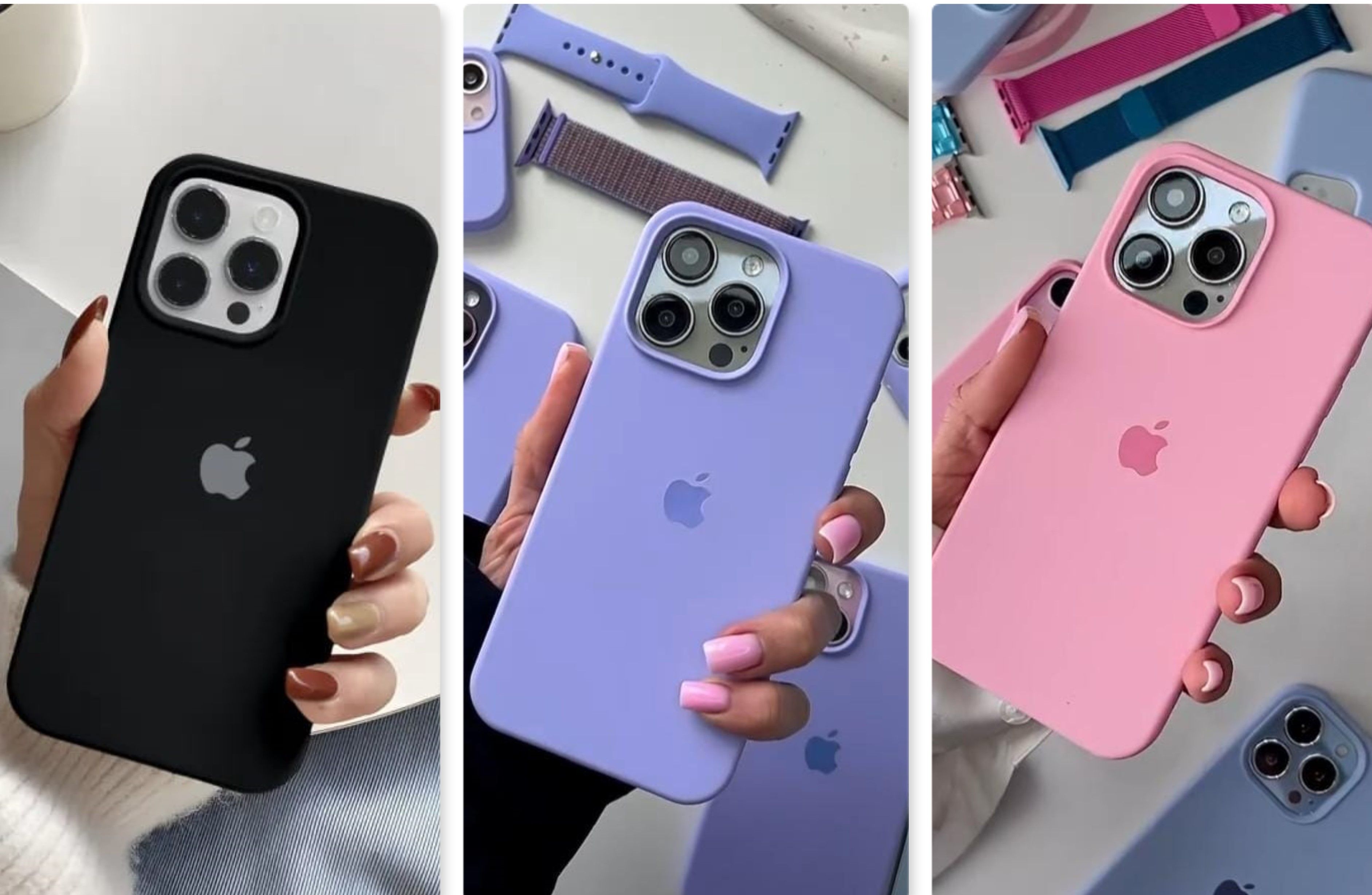 iPhone 13 Pro Max Original Silicone Case/Cover, Liquid Silicone Phone Case Soft Anti-Scratch Microfiber Lining, Full Body Shockproof Slim Cover/Case