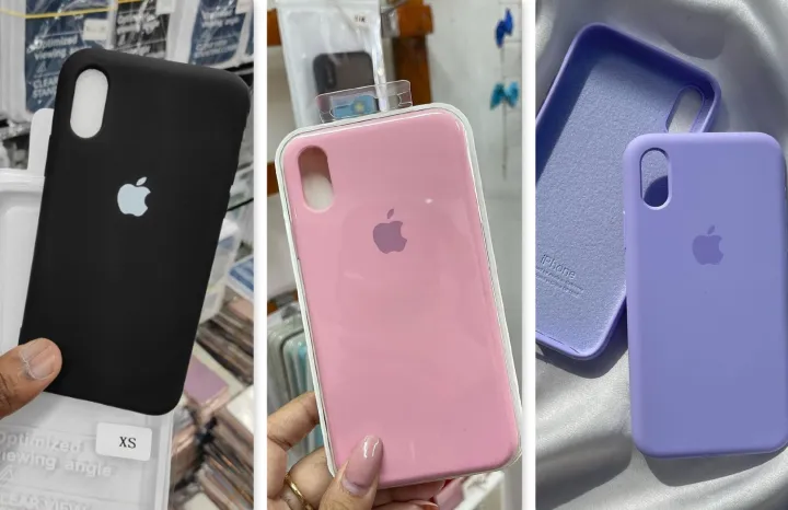 iPhone X/XS Original Silicone Case/Cover, Liquid Silicone Phone Case Soft Anti-Scratch Microfiber Lining, Full Body Shockproof Slim Cover/Case