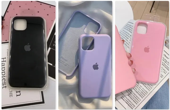 iPhone 11 Pro Max Original Silicone Case/Cover, Liquid Silicone Phone Case Soft Anti-Scratch Microfiber Lining, Full Body Shockproof Slim Cover/Case