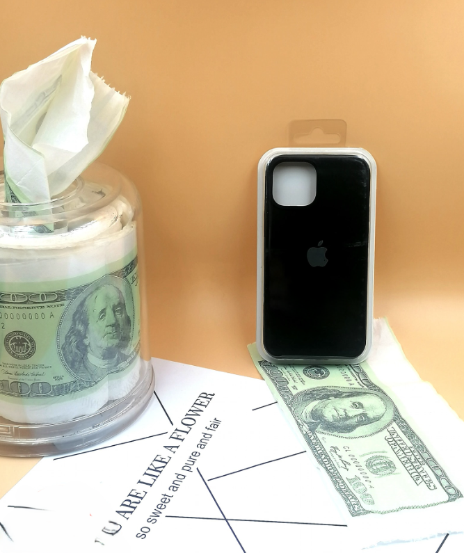 iPhone 11 Pro Max Original Silicone Case/Cover, Liquid Silicone Phone Case Soft Anti-Scratch Microfiber Lining, Full Body Shockproof Slim Cover/Case