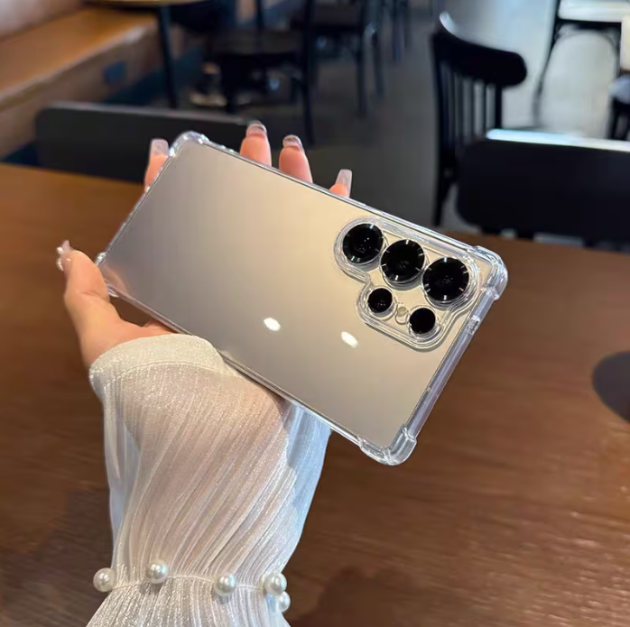 Samsung Galaxy S25 Ultra/ S24 Ultra/ S23 Ultra/ S22 Ultra Case/Cover Clear, Wireless Charging Anti Yellowing Military Grade Protection Shockproof Slim Magnetic Phone Sleeve Case Transparent