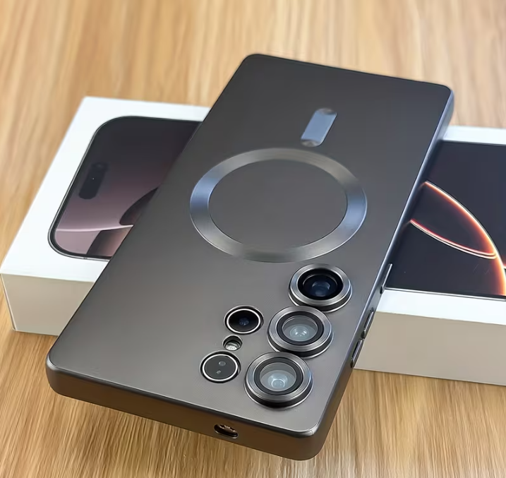 Galaxy S25 Ultra/ S24 Ultra/ S23 Ultra/ S22 Ultra/ S21 Ultra Case/Cover magsafe, Wireless Charging Camera Lens Protection Shockproof Slim Magnetic Phone Sleeve Case for Samsung Galaxy black