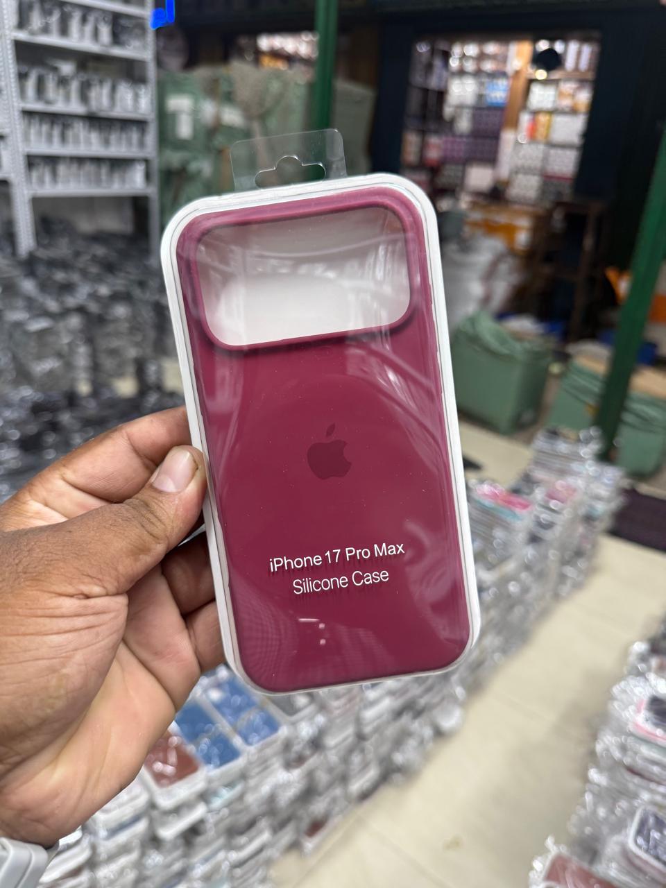 iPhone 17 Pro Max Original Silicone Case/Cover, Liquid Silicone Phone Case Soft Anti-Scratch Microfiber Lining, Full Body Shockproof Slim Cover/Case