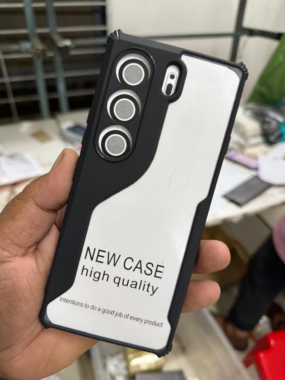 Camon 40 5G Phone Case/Cover, Dustproof, Built-in protector for screen, Rugged Full Body Shockproof Protective Cover for Camon 40 Black/Clear