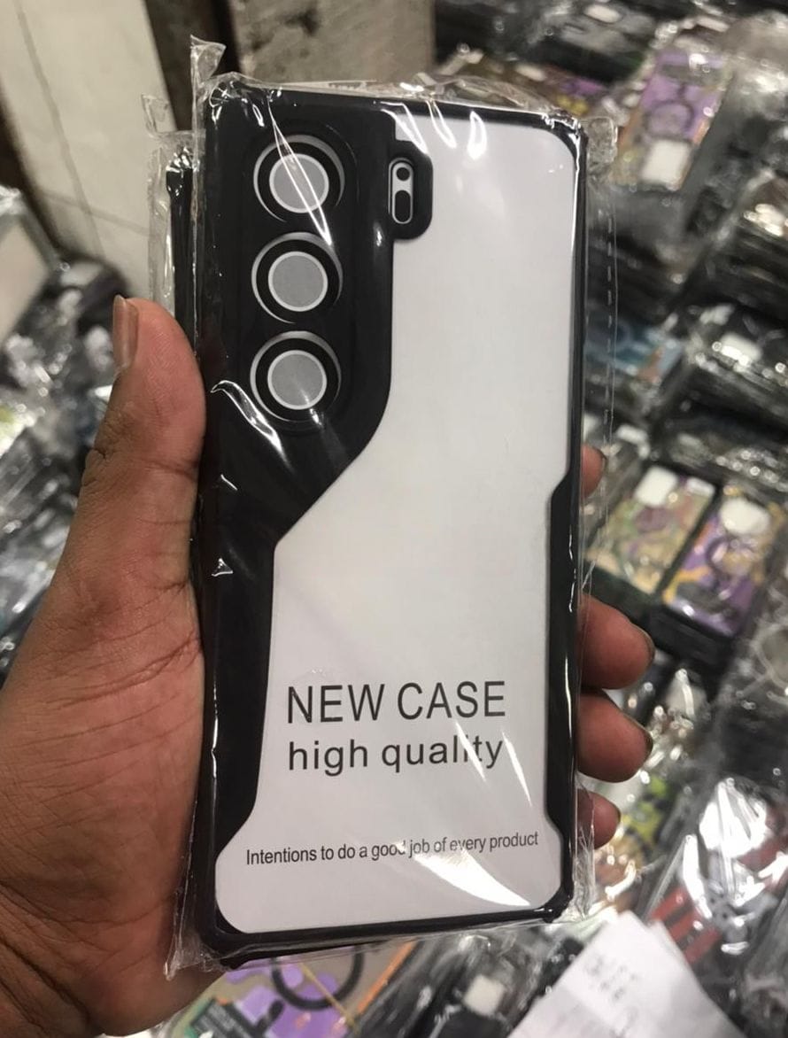 Camon 40 5G Phone Case/Cover, Dustproof, Built-in protector for screen, Rugged Full Body Shockproof Protective Cover for Camon 40 Black/Clear