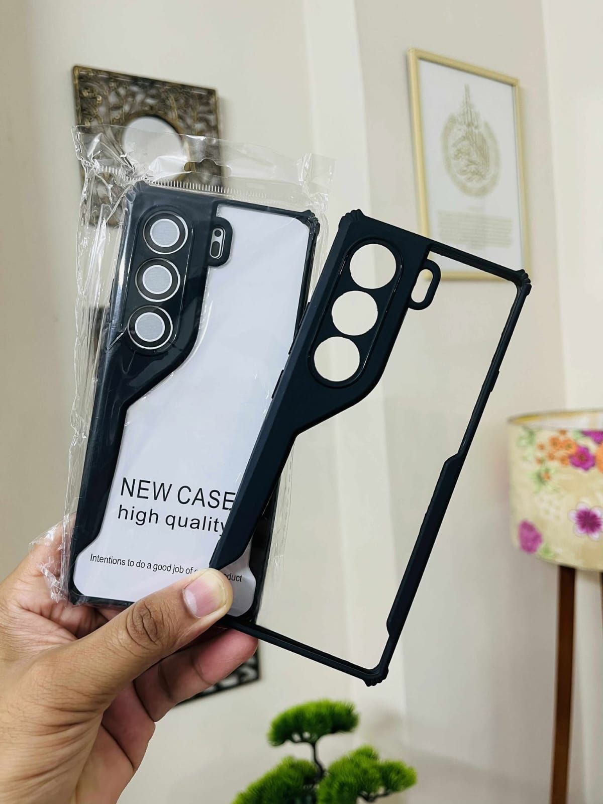 Camon 40 5G Phone Case/Cover, Dustproof, Built-in protector for screen, Rugged Full Body Shockproof Protective Cover for Camon 40 Black/Clear