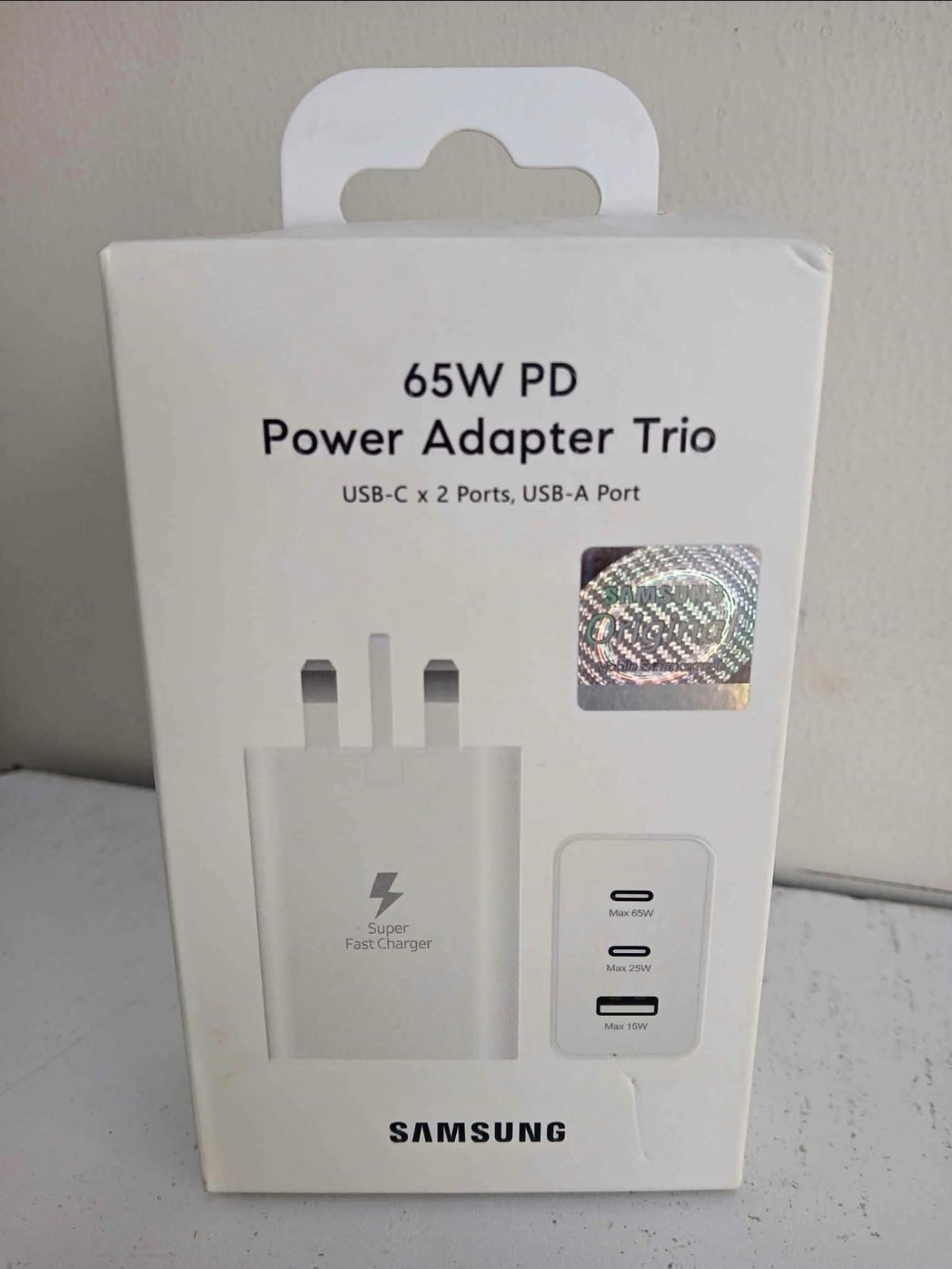 Samsung Galaxy 65W USB C Charger Adapter, 3 Ports Fast Wall Charger Block, Max Capacity 65W for A16, A17, A25, A26, A35, A36, A55, A56 Samsung Galaxy S26 Ultra/ S25 Ultra/S25/S25+/S24/S23