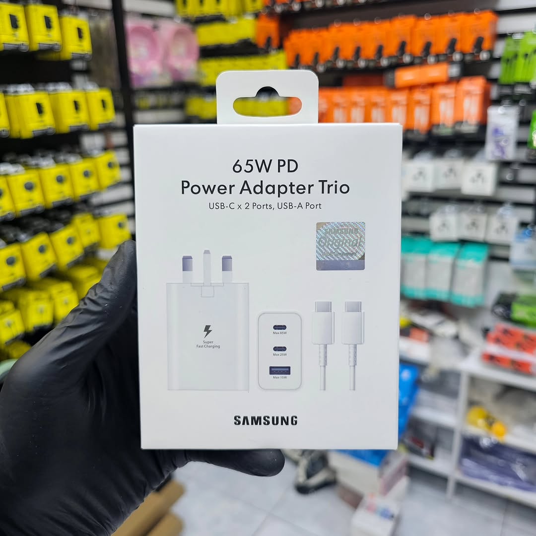 Samsung Galaxy 65W USB C Charger Adapter, 3 Ports Fast Wall Charger Block, Max Capacity 65W for A16, A17, A25, A26, A35, A36, A55, A56 Samsung Galaxy S26 Ultra/ S25 Ultra/S25/S25+/S24/S23