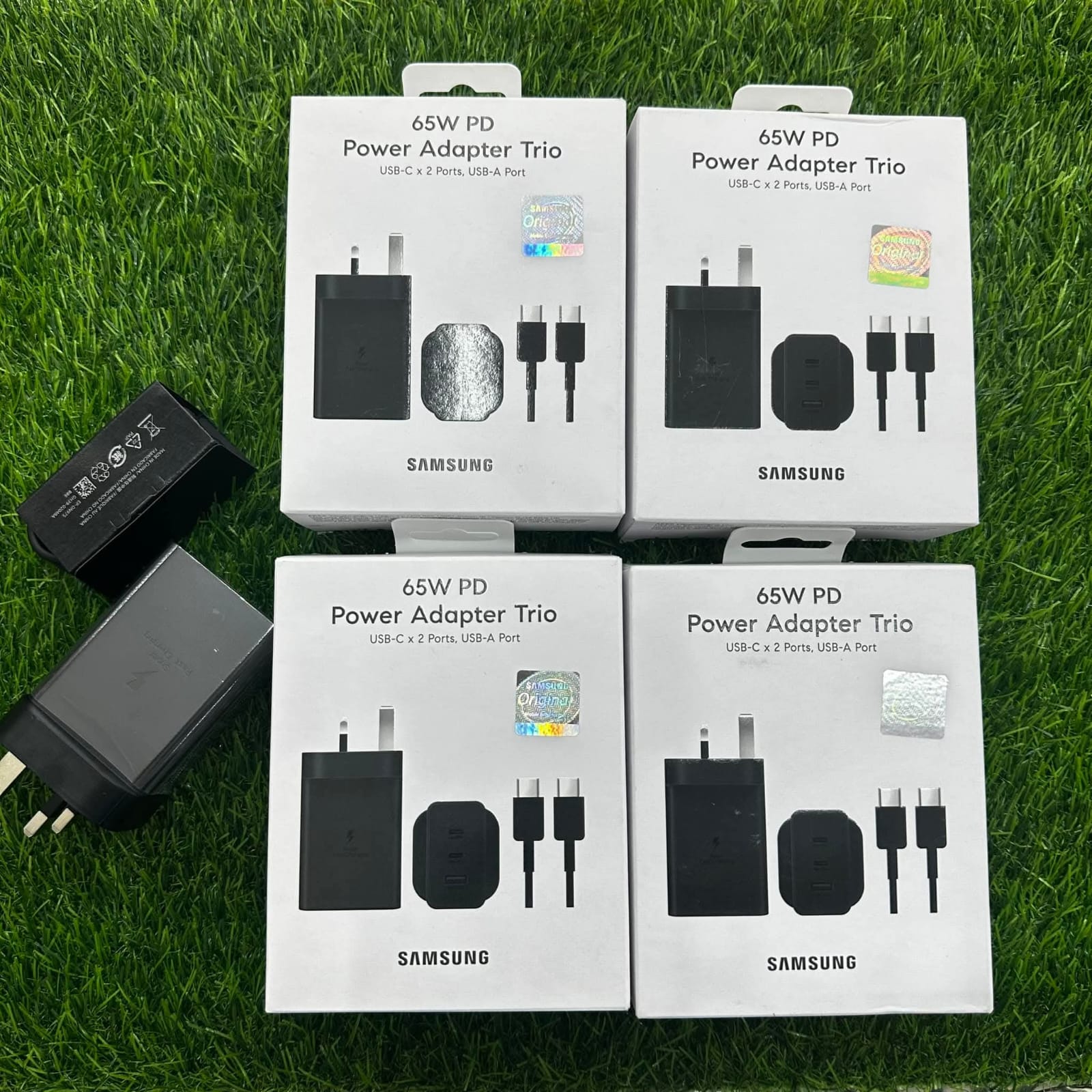 Samsung Galaxy 65W USB C Charger Adapter, 3 Ports Fast Wall Charger Block, Max Capacity 65W for A16, A17, A25, A26, A35, A36, A55, A56 Samsung Galaxy S26 Ultra/ S25 Ultra/S25/S25+/S24/S23