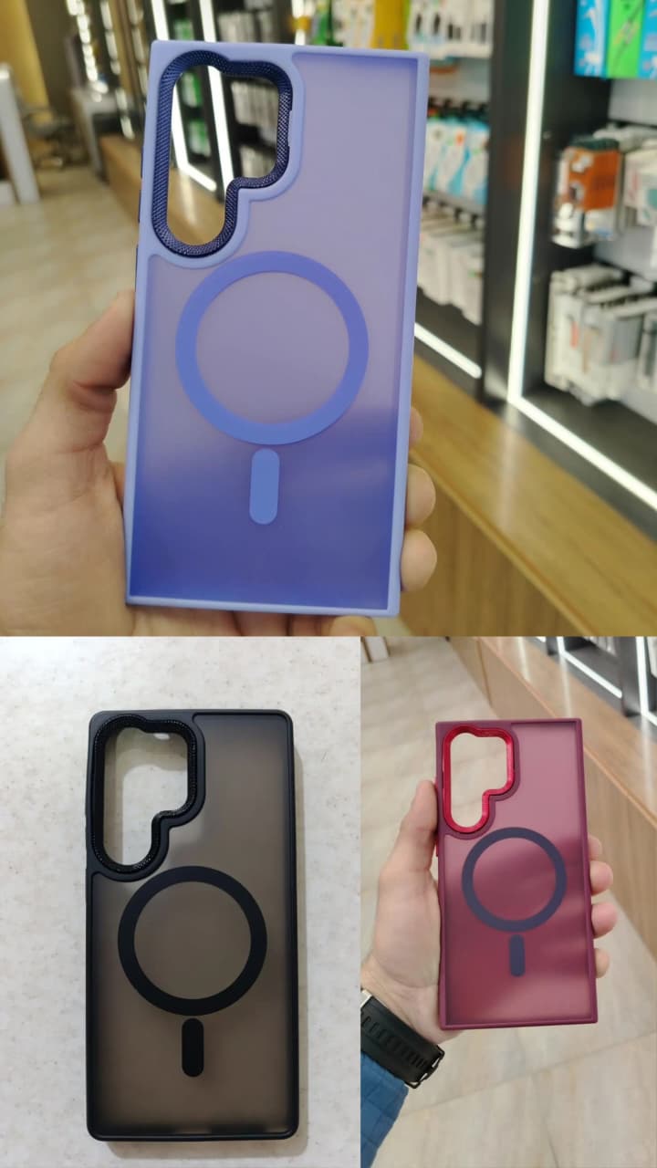 Samsung Galaxy Translucent case/cover for S25 Ultra, S24 Ultra, S23 Ultra, S22 ultra, S21 Ultra, S25 Edge A16, A17, A26, A36, A55, A56 Magsafe cover magnetic wireless charging cover