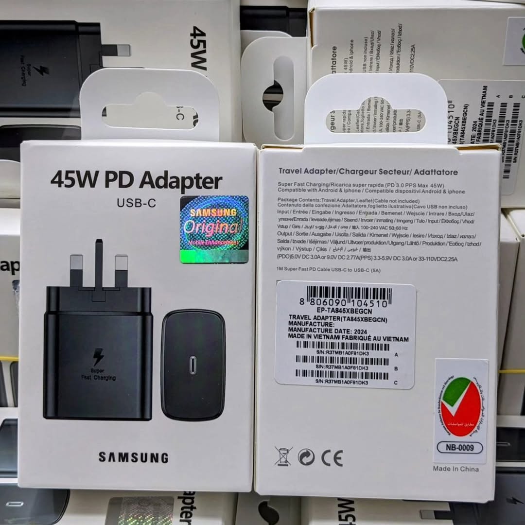 Samsung Galaxy Fast Charger 45W USB C type c to c full Wall Charger Super Fast Adapter Android Phone Charger for Galaxy A17 A07 A16 A15 5G A14 A13 A56 A36 A26 A55 A06 A05s S26 S25 Ultra S24 S23 S22