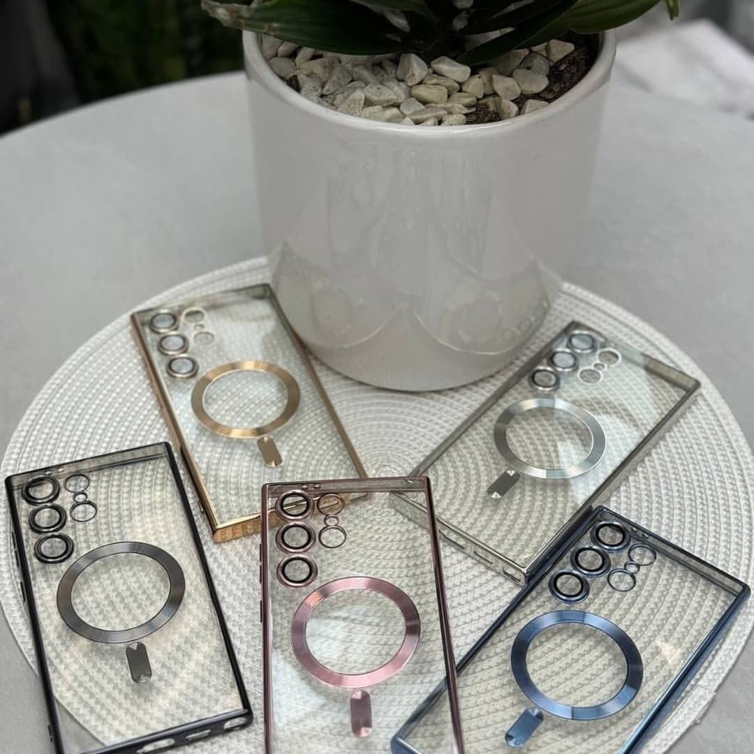 Samsung Galaxy Magsafe Cover/Case For S25 Ultra, S24 Ultra, S23 Ultra, S22 Ultra, S21 Ultra Luxury Magsafe Clear Case/Cover