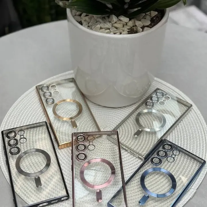 Samsung Galaxy Magsafe Cover/Case For S25 Ultra, S24 Ultra, S23 Ultra, S22 Ultra, S21 Ultra Luxury Magsafe Clear Case/Cover