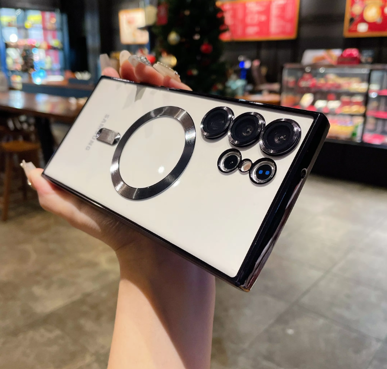 Samsung Galaxy Magsafe Cover/Case For S25 Ultra, S24 Ultra, S23 Ultra, S22 Ultra, S21 Ultra Luxury Magsafe Clear Case/Cover