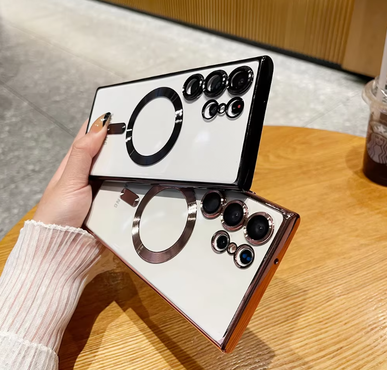 Samsung Galaxy Magsafe Cover/Case For S25 Ultra, S24 Ultra, S23 Ultra, S22 Ultra, S21 Ultra Luxury Magsafe Clear Case/Cover