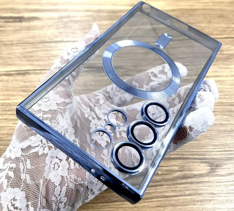 Samsung Galaxy Magsafe Cover/Case For S25 Ultra, S24 Ultra, S23 Ultra, S22 Ultra, S21 Ultra Luxury Magsafe Clear Case/Cover