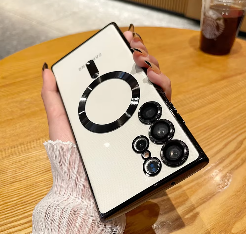 Samsung Galaxy Magsafe Cover/Case For S25 Ultra, S24 Ultra, S23 Ultra, S22 Ultra, S21 Ultra Luxury Magsafe Clear Case/Cover