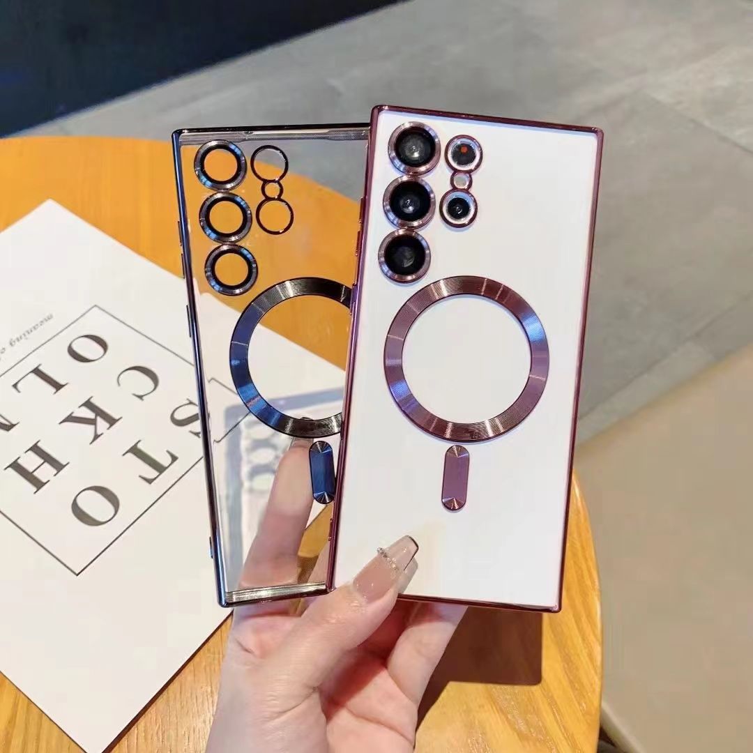 Samsung Galaxy Magsafe Cover/Case For S25 Ultra, S24 Ultra, S23 Ultra, S22 Ultra, S21 Ultra Luxury Magsafe Clear Case/Cover