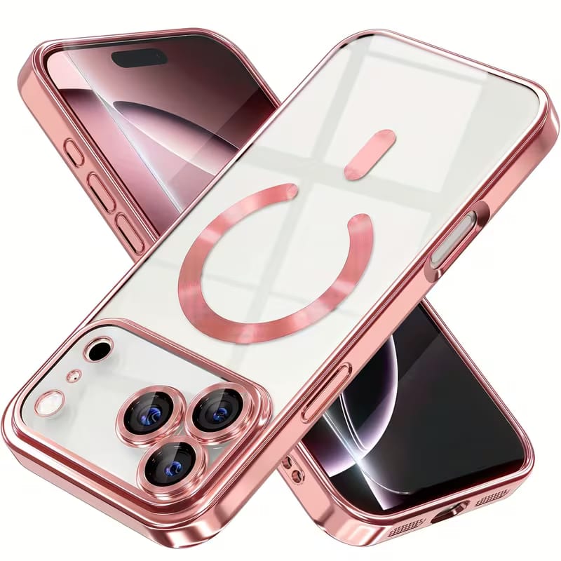Apple iPhone 17 Pro Max, 17 Pro, 17 Air Clear magsafe cover/case with camera lens protection