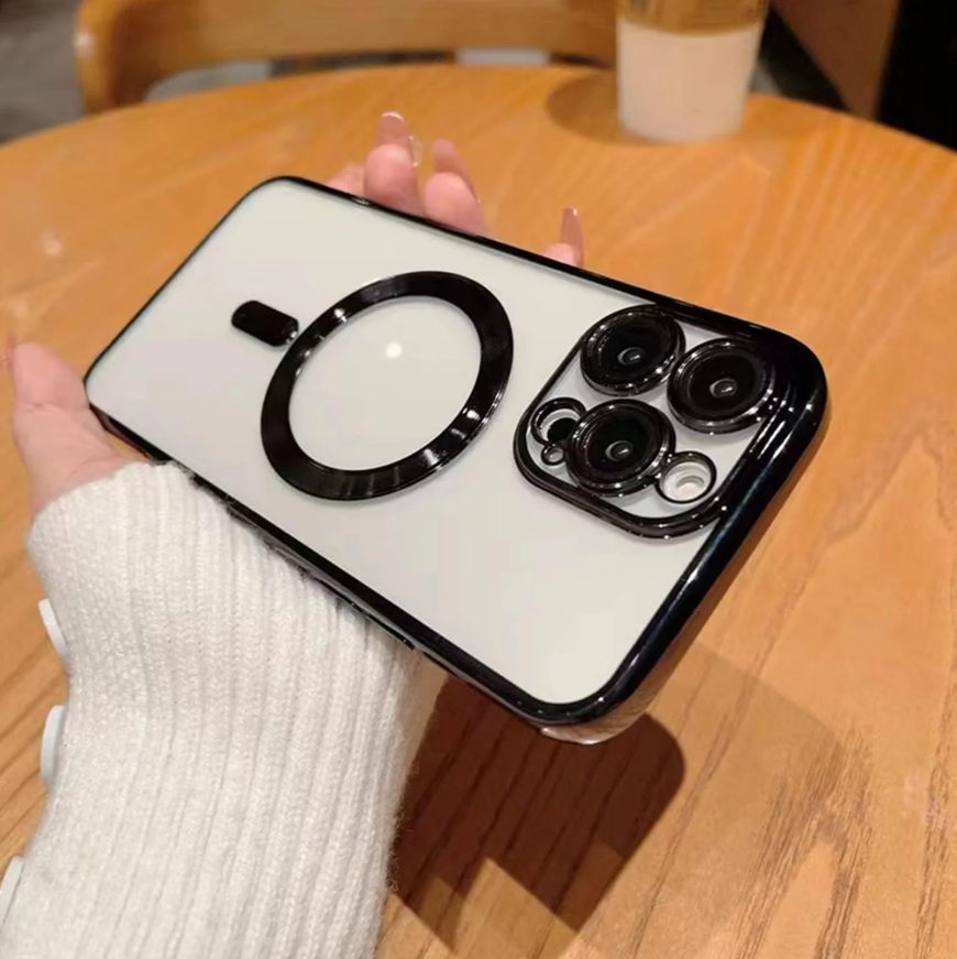 Apple iPhone 17, 16 Pro Max, 16 Pro, 16, 15 Pro Max, 15 Pro, 15, 14 Pro Max, 14 Pro, 14, 13 Pro Max, 13 Pro, 13, 12 Pro Max, 12 Pro, 12, 11 Pro Max, 11 Pro, 11 Case/Cover Magsafe charging Lens Protec