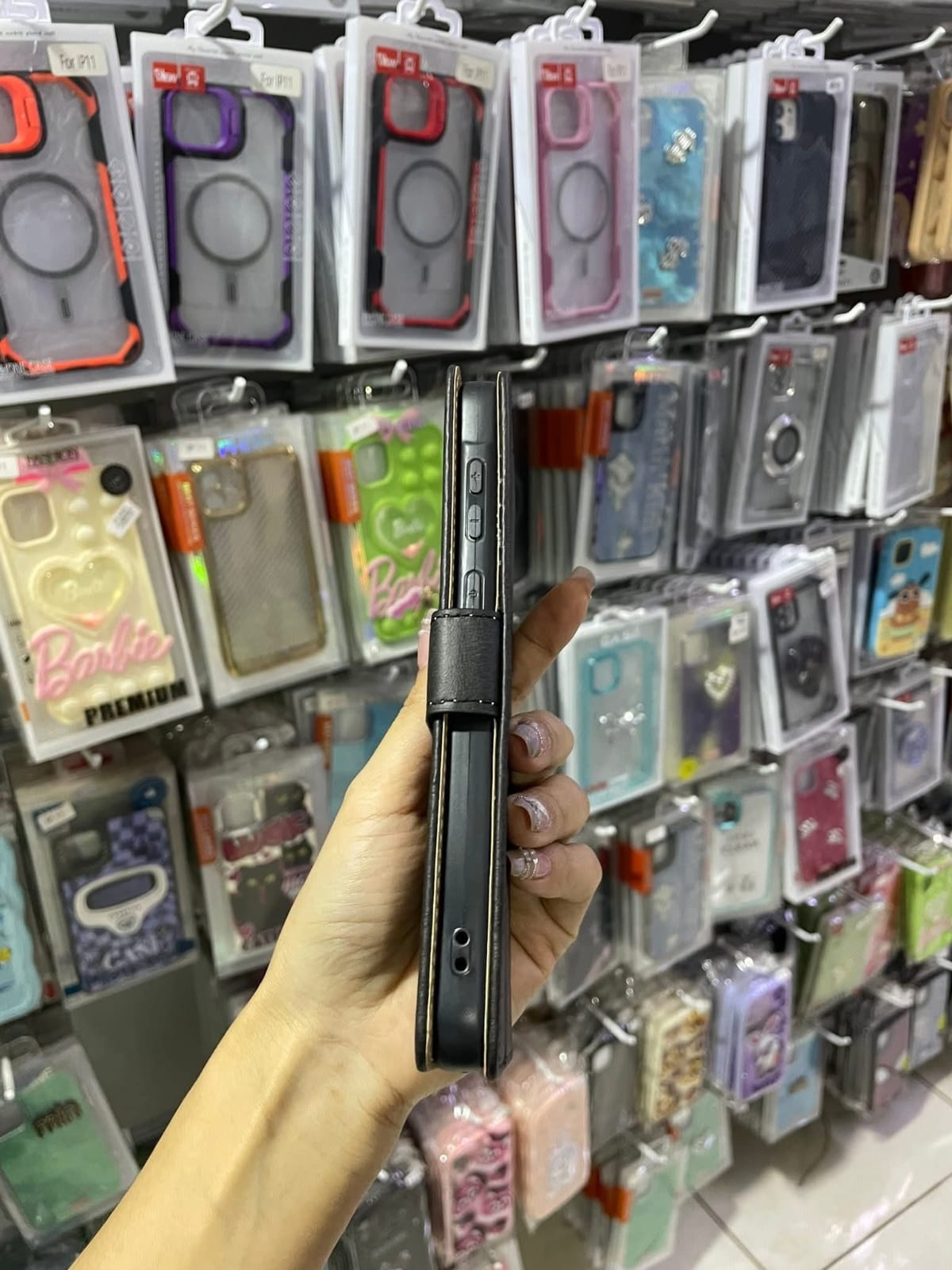 Realme Flip Cover/Case C51, C53, Note 50 Flip Genuine Leather Wallet case (4 Credit Card Holder) for Women/Men full screen protection