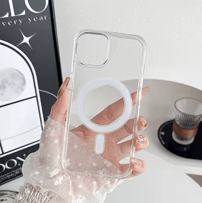 Apple iPhone Clear Magsafe cover/case for 17, 17 Pro, 17 Pro Max, 16, 16 Pro, 16 Pro Max, 15, 15 Pro, 15 Pro Max, 14, 14 Pro Max, 13, 13 Pro Max, 12, 12 Pro Max, 11, 11 Pro Max, X/XS, XS Max, 7/8 Plus