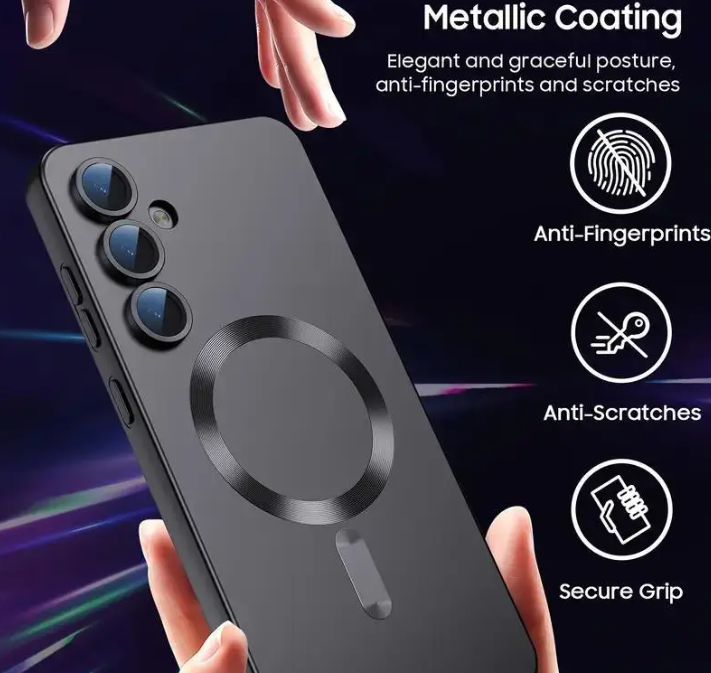 Samsung Galaxy cover/case for S25 Ultra/ S25 Plus/ S24 Ultra/ S24FE/ S23 Ultra/ S22 Ultra/ S21 Ultra/ S20 FE/Plus magsafe, Wireless Charging Camera Lens Protection Shockproof Magnetic Phone Case