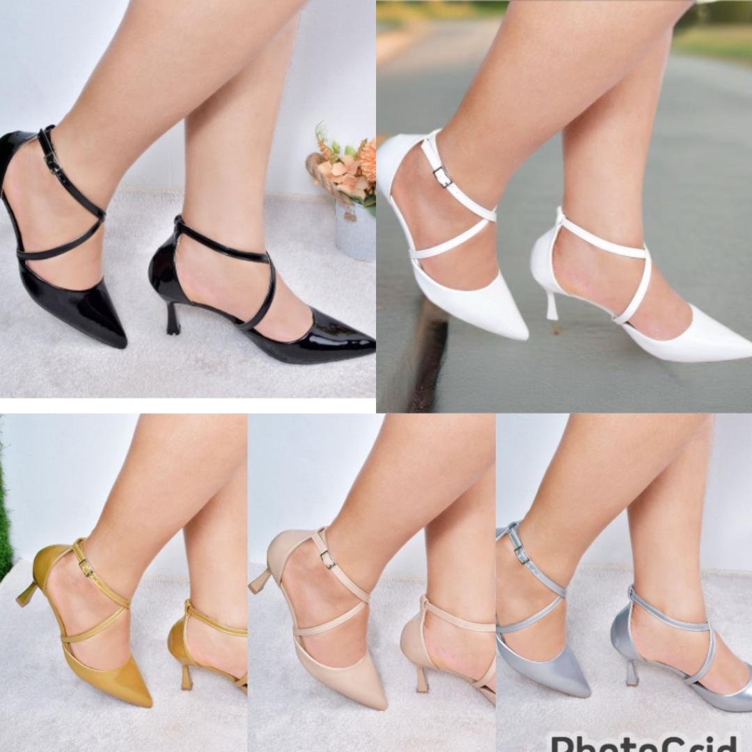 New Arrivals Women’s Mid Heel Shoes Soft PU Leather Ladies Shoes Ladies Office African Fashion Female Holiday Party Birthday Girlfriend Gift Mom Wife Casual Girl’s High Heels