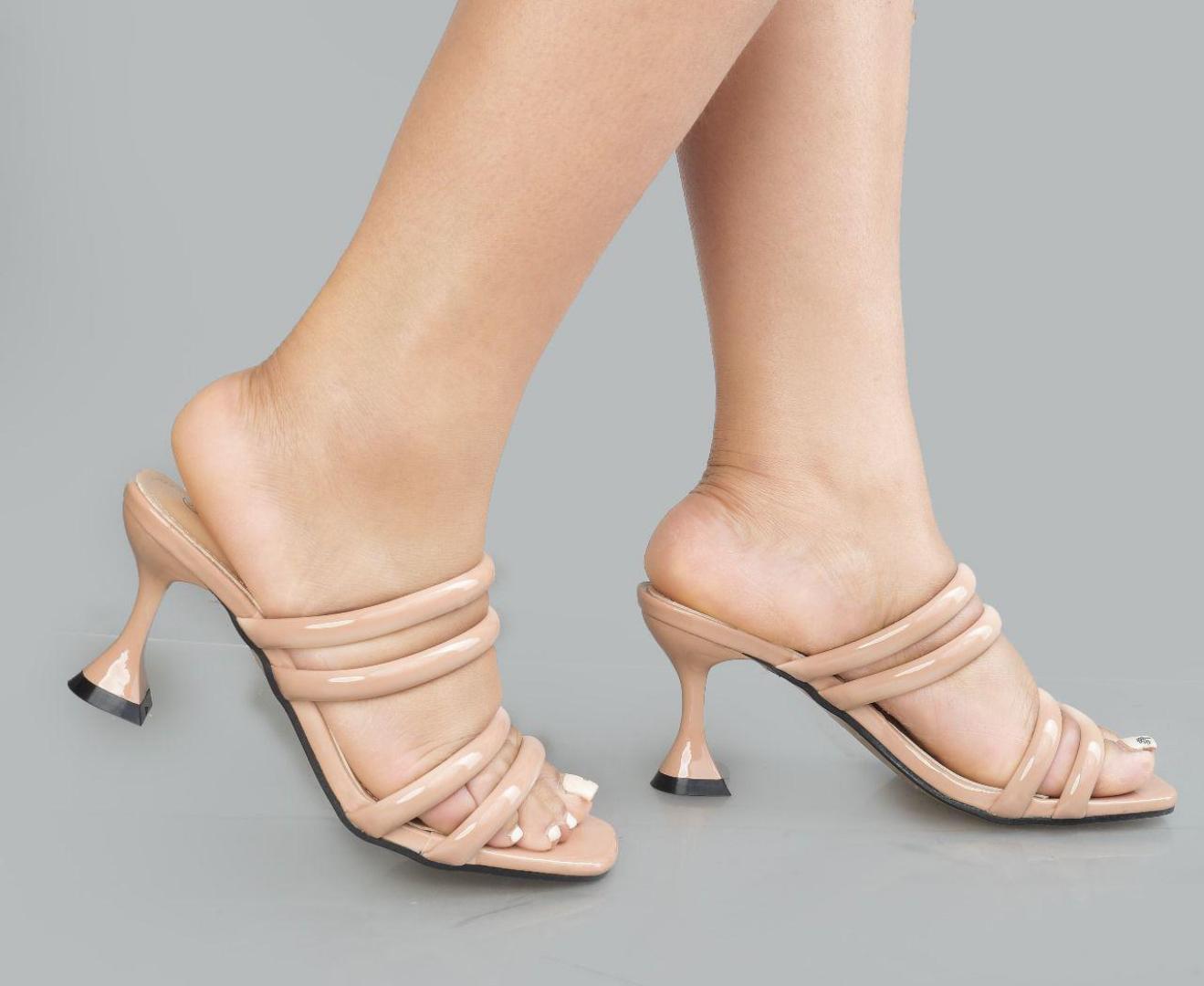 Trendy Open-Toe Stiletto Heels – Women’s Fashion Shoes