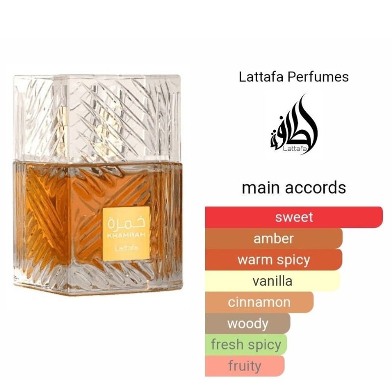 Khamrah Arabian Perfume Warm Spicy and Sweet Fragrance for men and women Top Note Cognac Qahwa Khamrah Luxurious oriental-spicy
