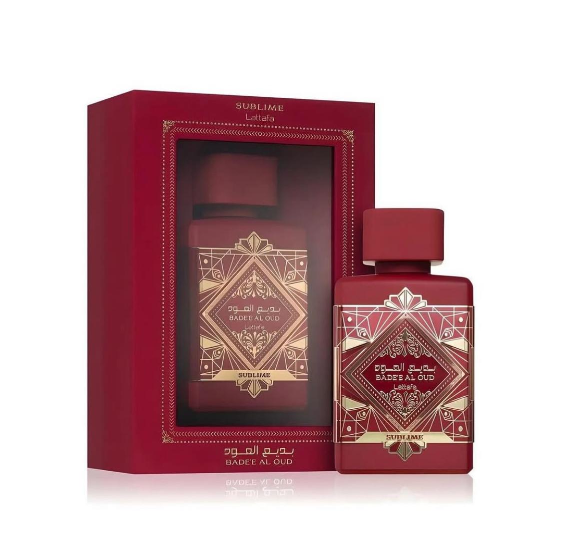 Bade'e Al Oud Sublime Luxurious Woody Fragrance with a Hint of Sweetness Lattafa Perfume for Women and Men Vanilla Rose Tropical Sweet Mossy Lattafa Sublime