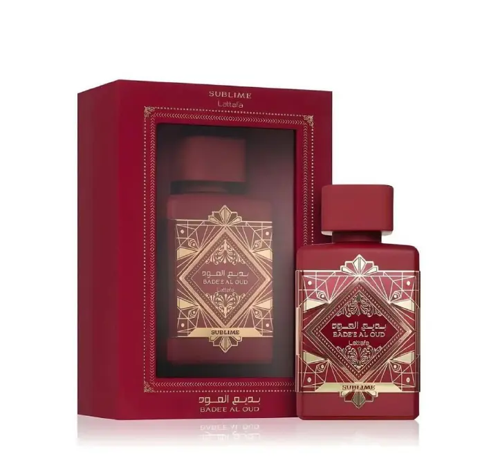Bade'e Al Oud Sublime Luxurious Woody Fragrance with a Hint of Sweetness Lattafa Perfume for Women and Men Vanilla Rose Tropical Sweet Mossy Lattafa Sublime