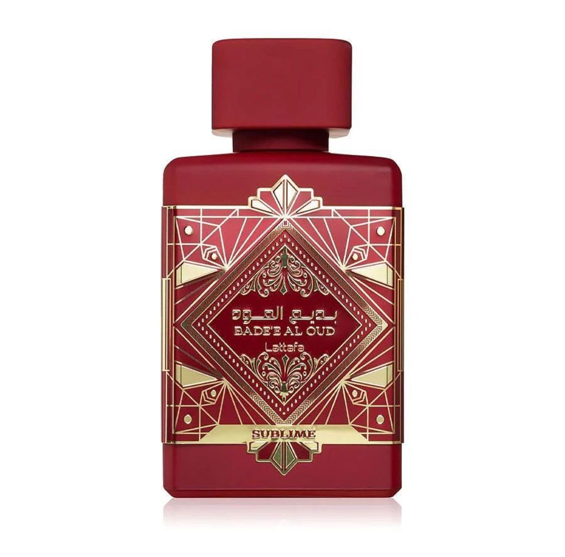 Bade'e Al Oud Sublime Luxurious Woody Fragrance with a Hint of Sweetness Lattafa Perfume for Women and Men Vanilla Rose Tropical Sweet Mossy Lattafa Sublime