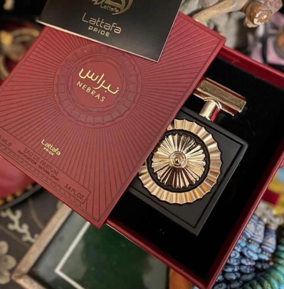 NEBRAS by Lattafa Pride a Blend of Berries Mandarin Vanilla Amber Musk Cacao Rose Deep Sensual Sweetness Slight Aromatic Touch Gets The Attention WAJOOD
