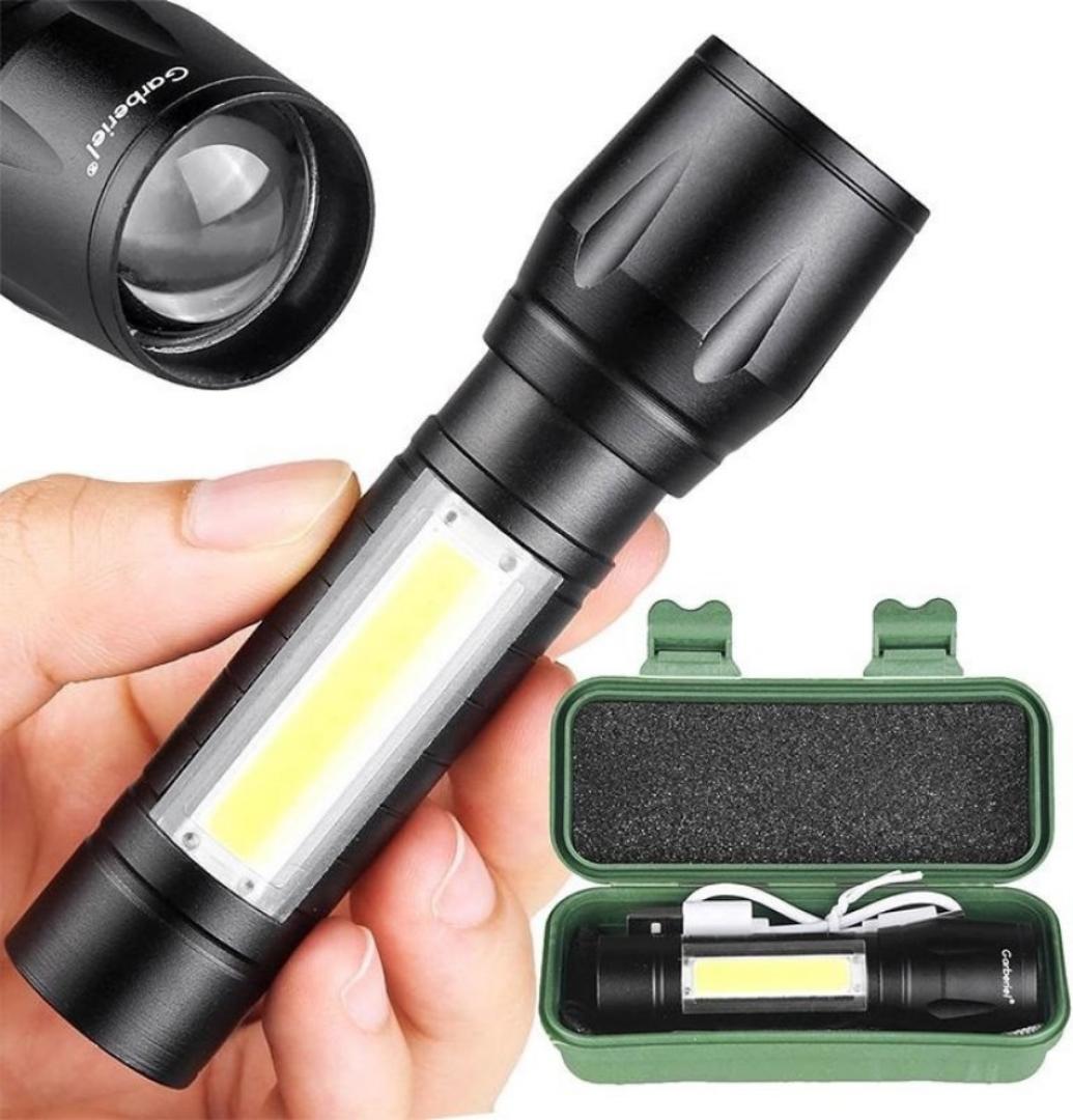 Zooming rechargeable light torch pocket friendly micro USB rechargeable torch power style