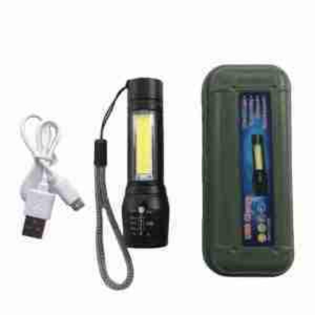 Zooming rechargeable light torch pocket friendly micro USB rechargeable torch power style