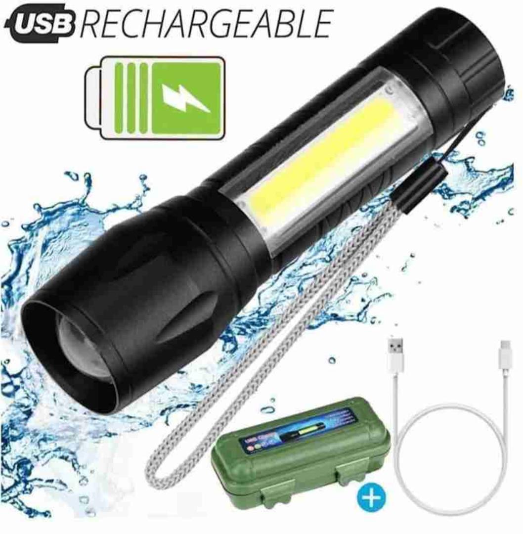Zooming rechargeable light torch pocket friendly micro USB rechargeable torch power style