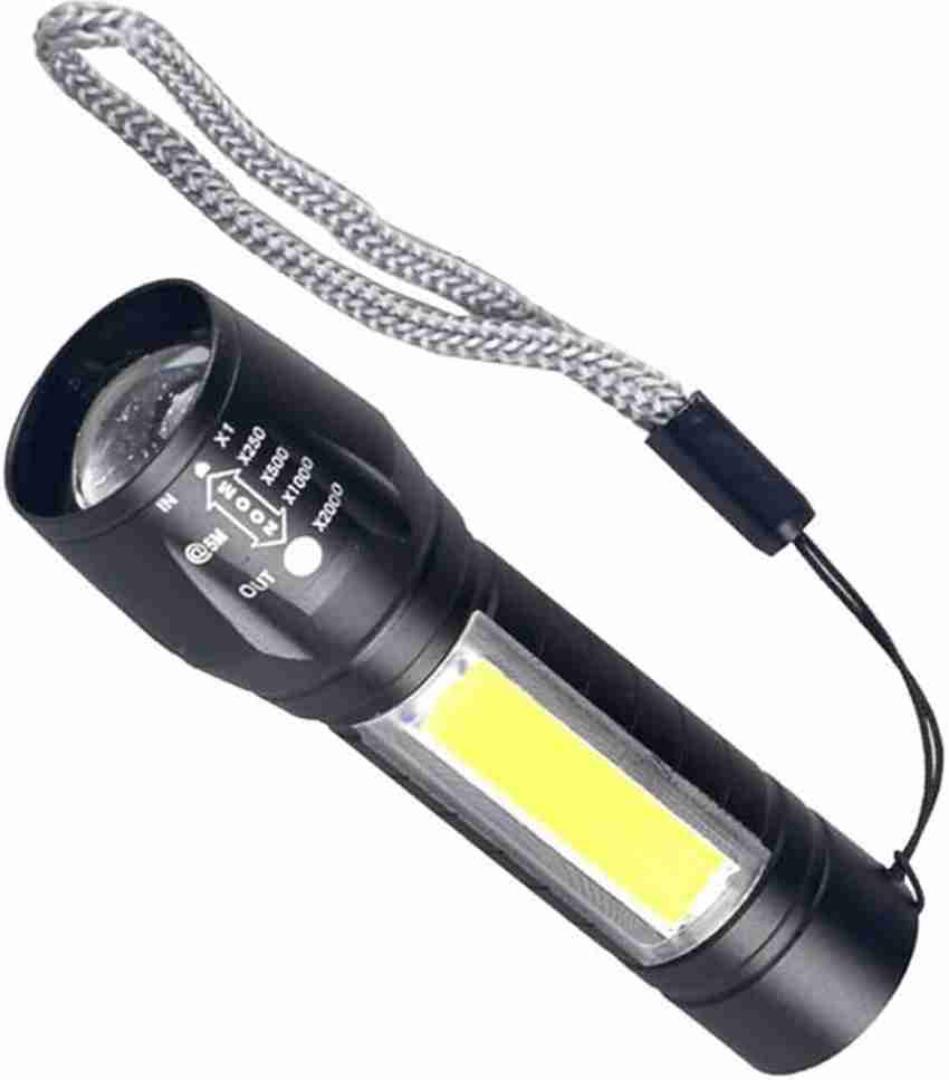 Zooming rechargeable light torch pocket friendly micro USB rechargeable torch power style