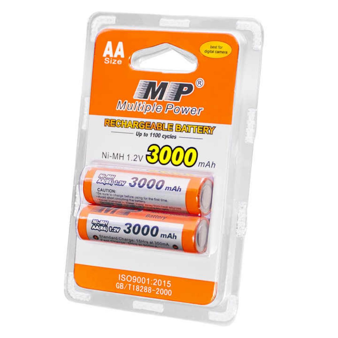 AA Rechargeable batteries 3000mah or Double A MP batteries Rechargeable