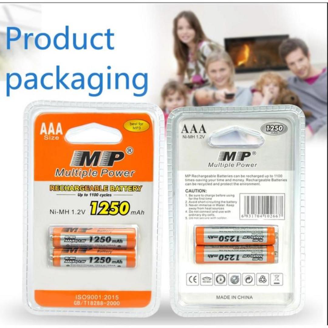 Triple A rechargeable batteries and Mp universal charger