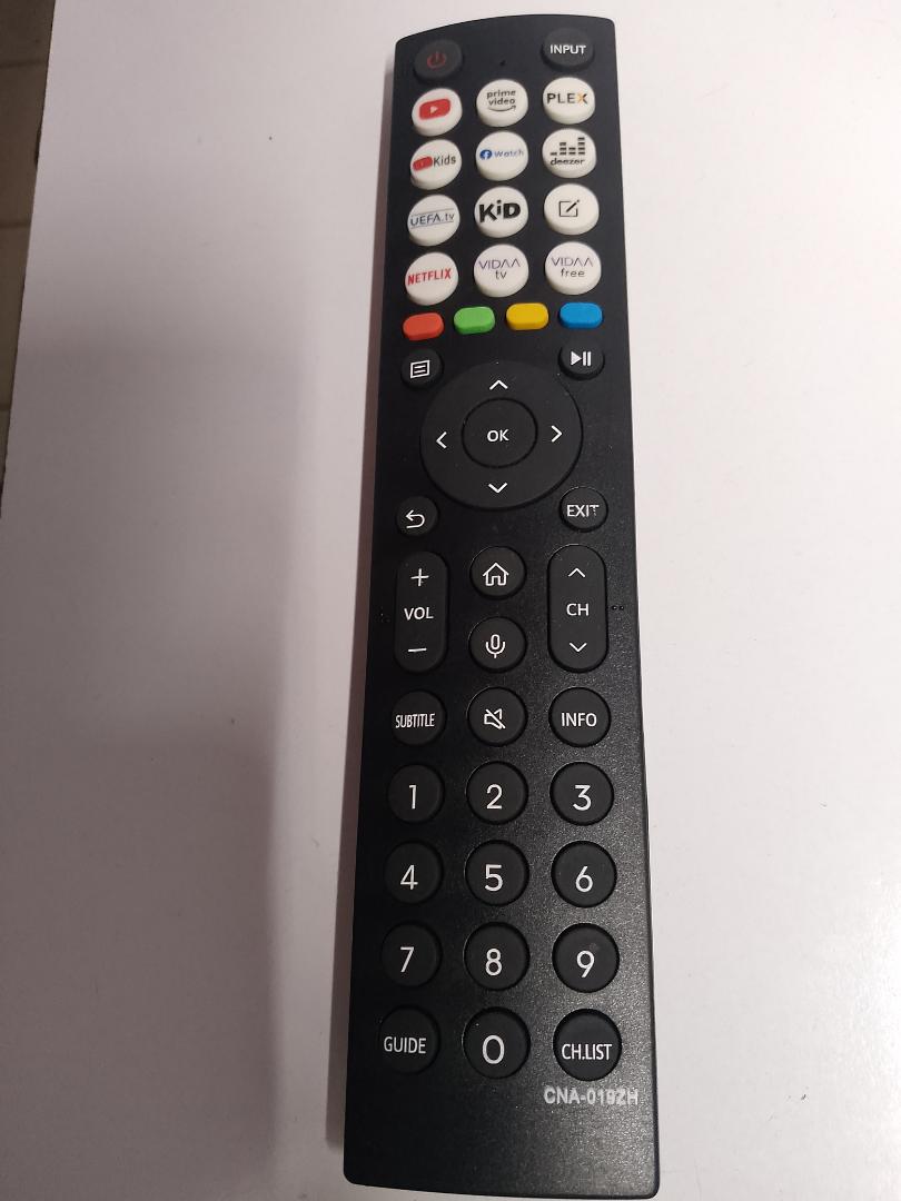 Hisense smart tv remote control which uses triple A batteries