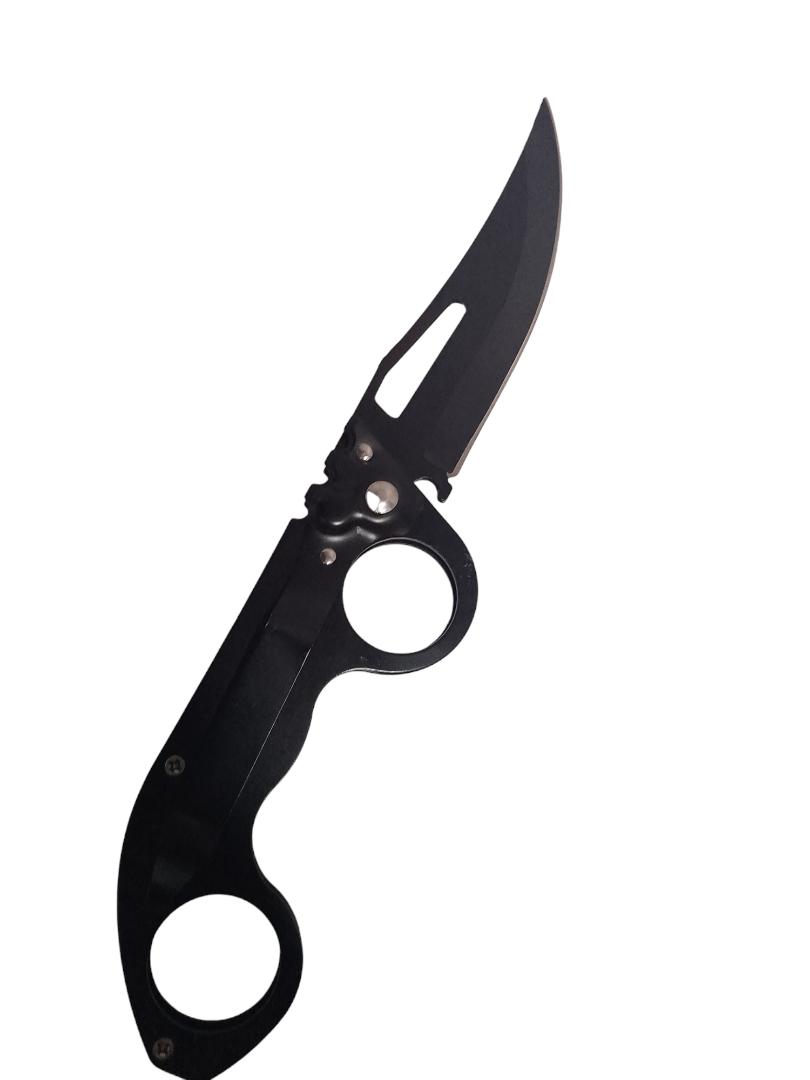 Foldable indoor and outdoor pocket knife which is stainless steel 22 centimeters long