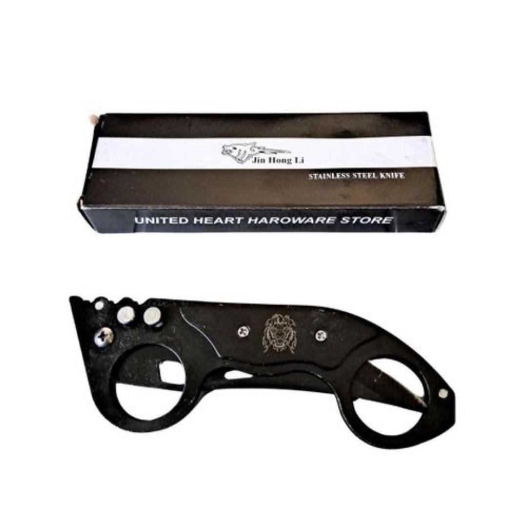 Foldable indoor and outdoor pocket knife which is stainless steel 22 centimeters long