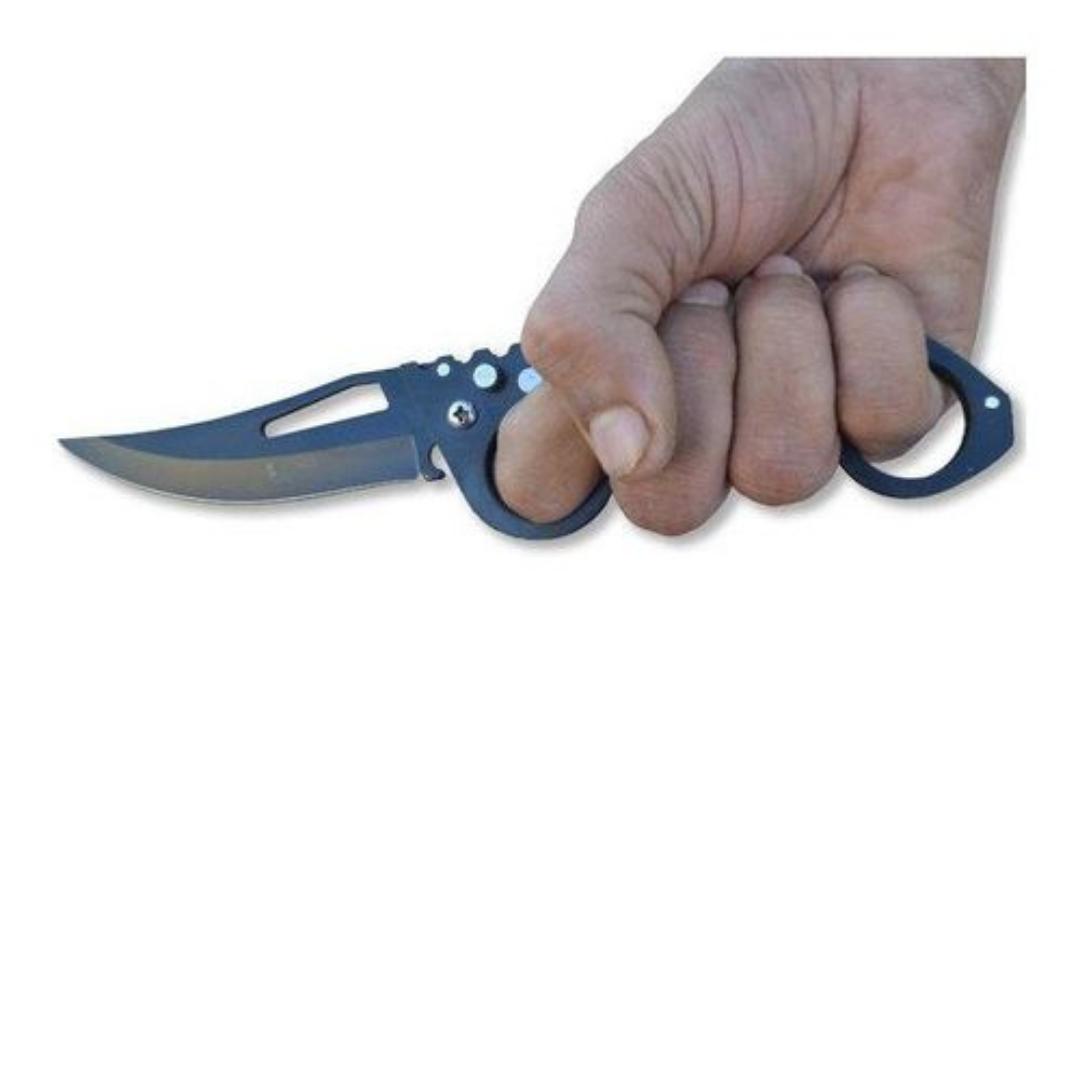 Foldable indoor and outdoor pocket knife which is stainless steel 22 centimeters long