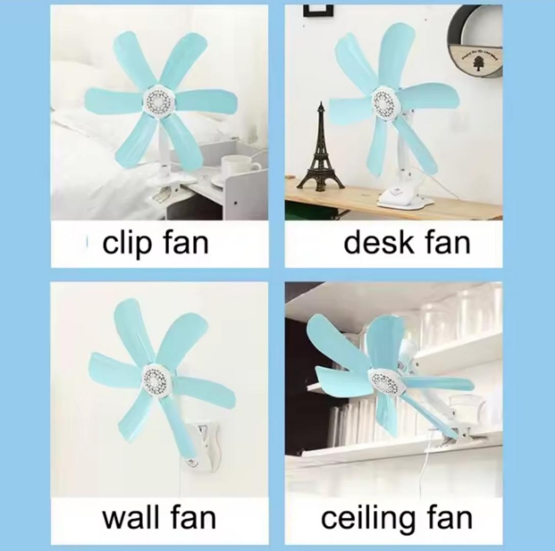 Energy saving cooling Fan breeze which can be clipped place on table wall or ceiling fan