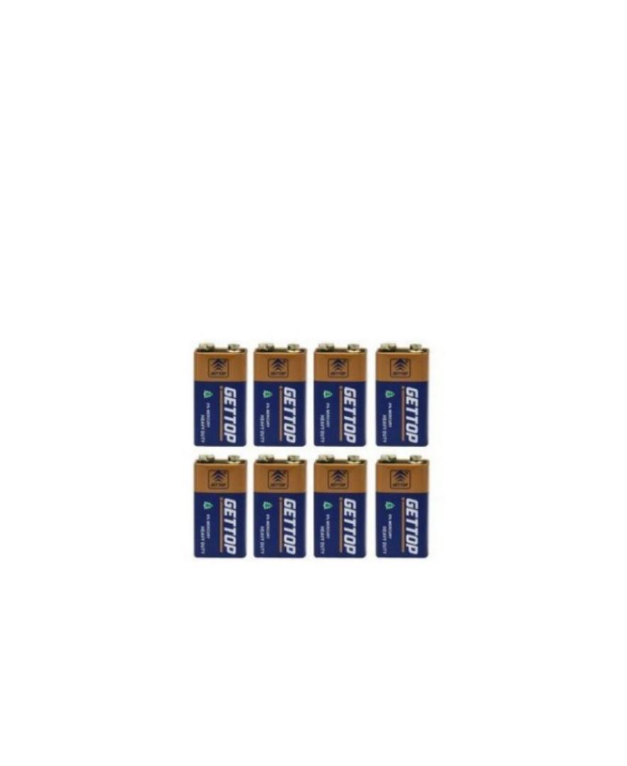 GET TOP 9v battery heavy duty and zero percent mercy 6F22 9V battery non rechargeable Get Top battery