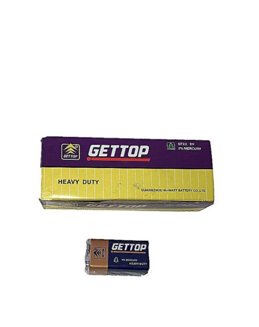 GET TOP 9v battery heavy duty and zero percent mercy 6F22 9V battery non rechargeable Get Top battery