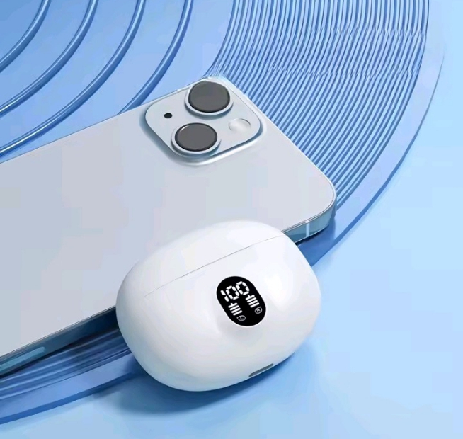 Black colour Oraimo earpods true wireless earphones with buds and noise cancellation also effective range upto 10 Metres